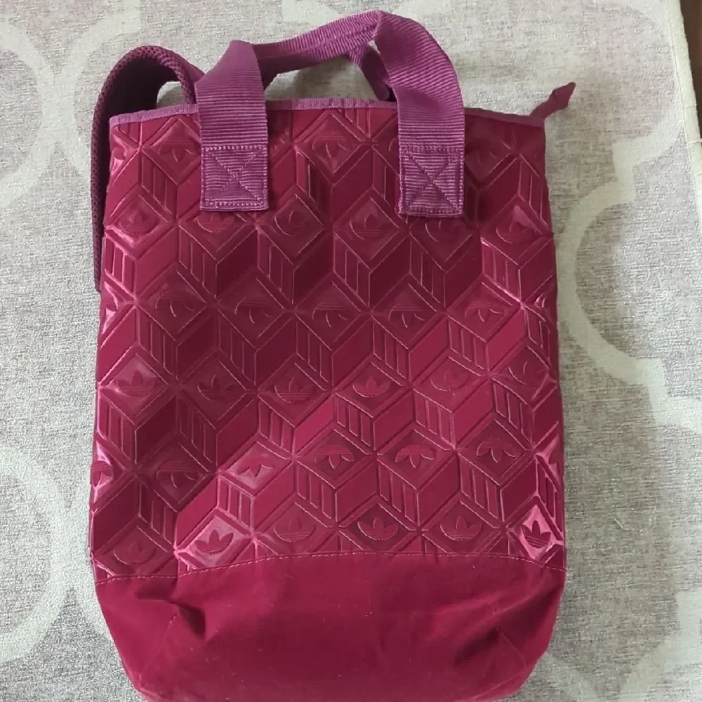 Adidas Magenta Backpack Felt Detail Rare